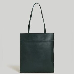 NWT Madewell The Magazine Ancient Forest Leather Tote Bag